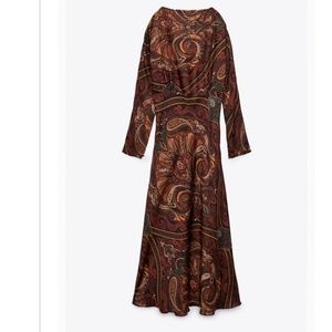 ZARA Long Print Dress